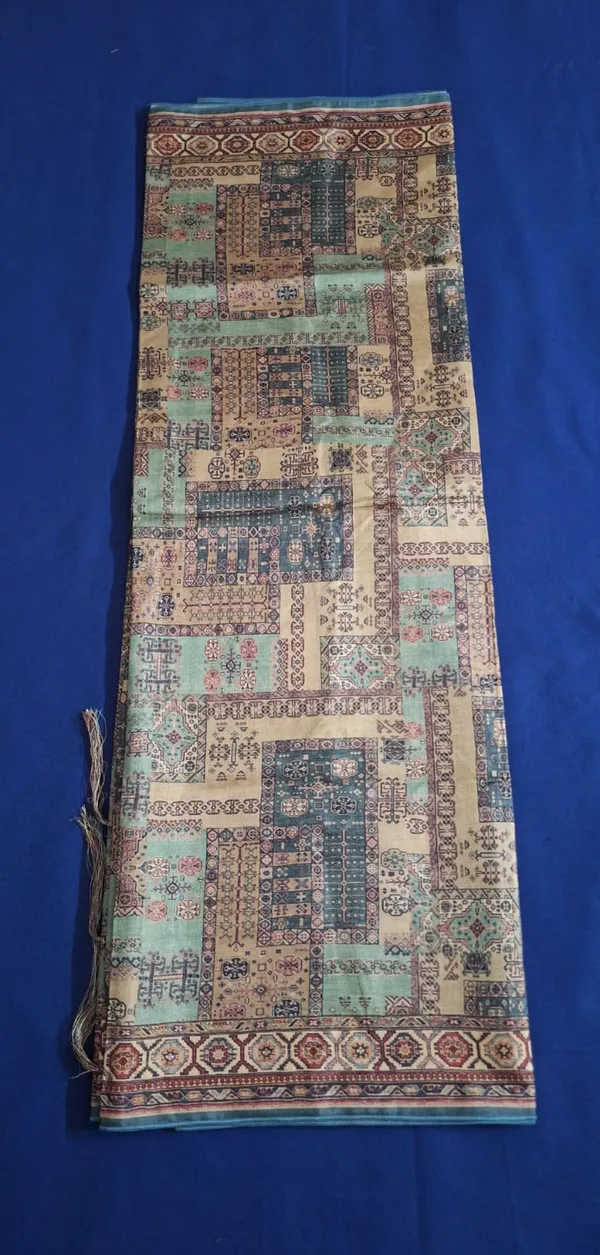 Rust_Mosaic_Kozi_Silk_Saree_With_Unstitched_Blouse