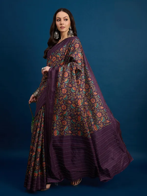 Royal_Purple_Kozi_Silk_Saree_With_Unstitched_Blouse