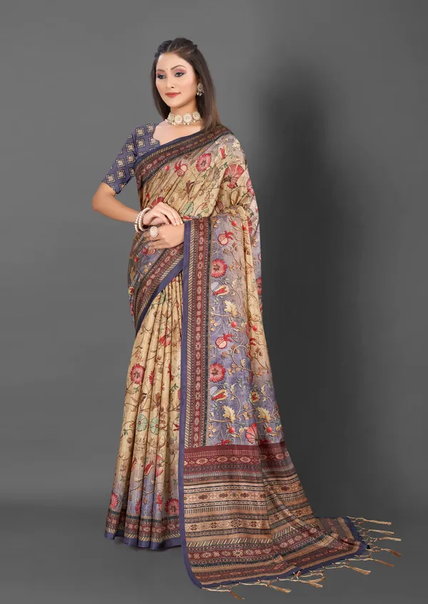Golden_Bloom_Kozi_Silk_Saree_With_Unstitched_Blouse