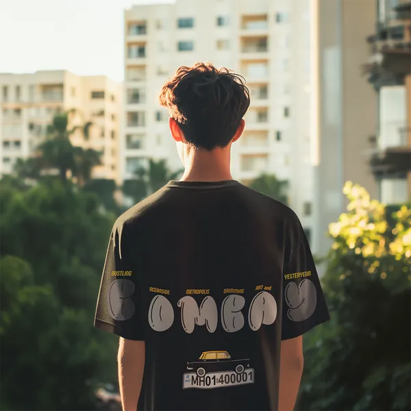 Black_Bombay_Printed_Oversized_Frenchterry_250Gsm_Cotton_T-Shirt