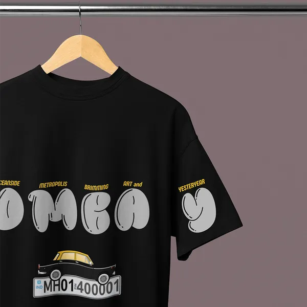 Black_Bombay_Printed_Oversized_Frenchterry_250Gsm_Cotton_T-Shirt