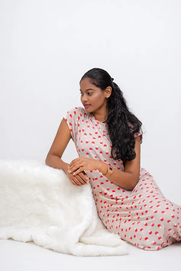 Mushroom_Dream_Lyocell_Elastane_Stretch_Night_Dress_For_Women