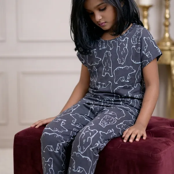Steel_Grey_Bear_Print_Skin_Friendly_Lyocell_Elastane_Stretch_Nightwear_Set