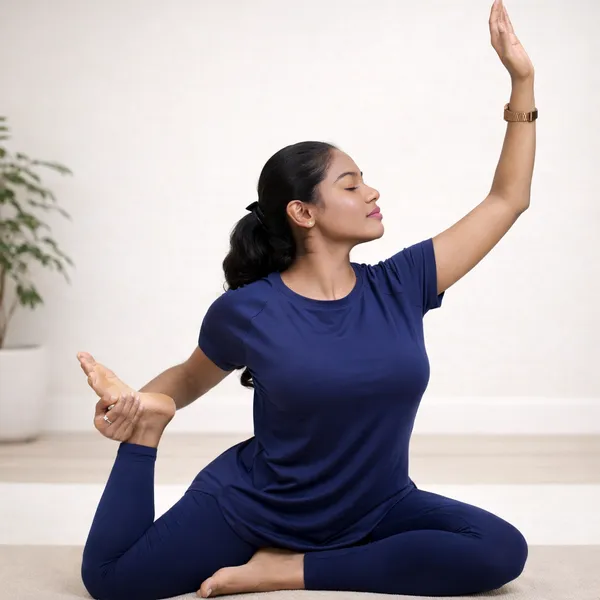 Navy_Skin_Friendly_Lyocell_Elastane_Stretch_Blue-_Non_Polyester_Activewear_Set_For_Women