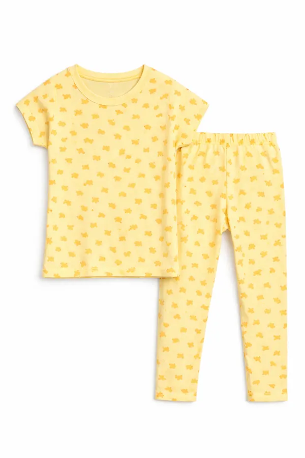 Yellow_Duck_Print_Skin_Friendly_Lyocell_Elastane_Stretch_Nightwear_Set_For_kids
