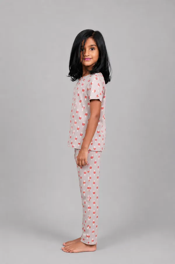 mushroom_Print_Skin_Friendly_Lyocell_Elastane_Stretch_Nightwear_Set