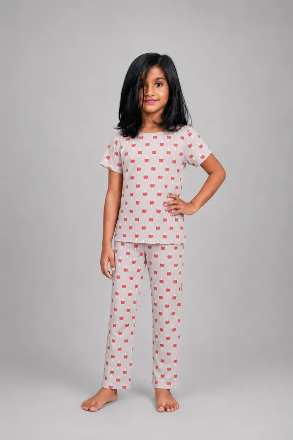 mushroom_Print_Skin_Friendly_Lyocell_Elastane_Stretch_Nightwear_Set