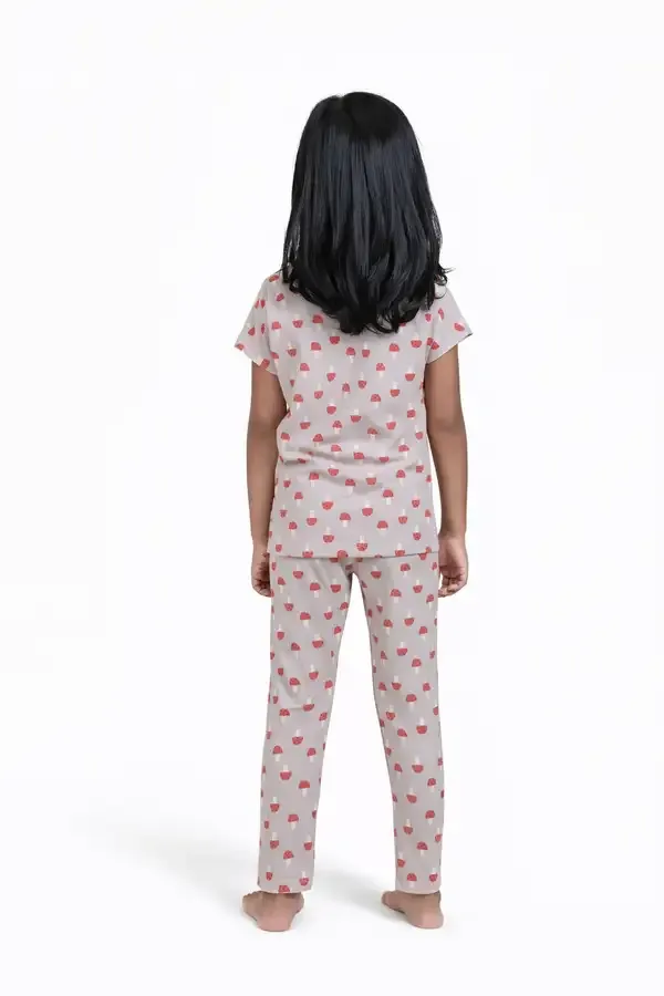 mushroom_Print_Skin_Friendly_Lyocell_Elastane_Stretch_Nightwear_Set