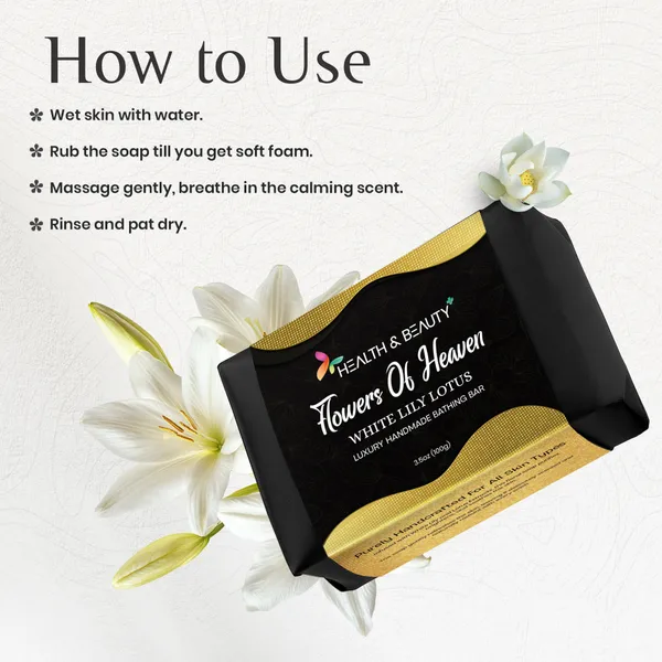 White_Lily_&_Lotus_Soap_-_Flowers_of_Heaven