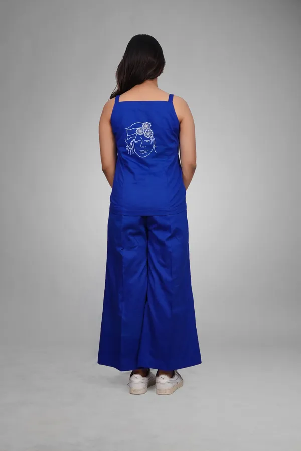 Royal_Blue_Cotton_Sleeveless_Co-Ord_Set_For_Women