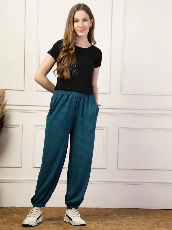 Teal_Ultra_&_Soft_Baggy_Fit_Joggers_With_Side_Pockets_&_Gripped_Hem_For_Women_&_Girls