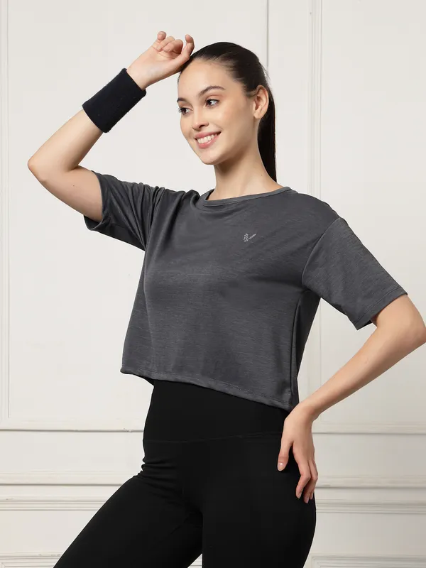UZARUS_Women's_Regular_Fit_Gym_T-Shirt__Soft,_Breathable_&_Quick-Dry_Activewear__Ideal_for_Workout_,_Yoga,_Running,_Exercise,_Casual_Outings_&_Everyday_Comfort__Lightweight_&_Stretchable_Sportswear_Top_for_women
