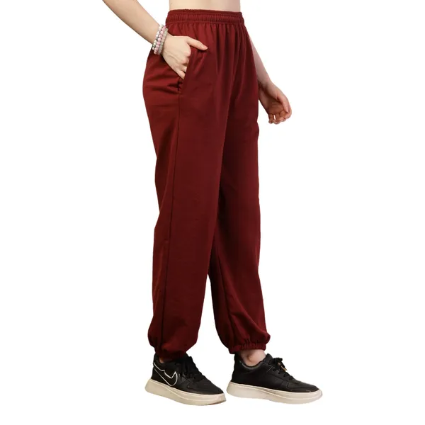 Wine_Loose_Baggy_Fit_Joggers_With_Side_Pockets_&_Gripped_Hem_For_Women_&_Girls