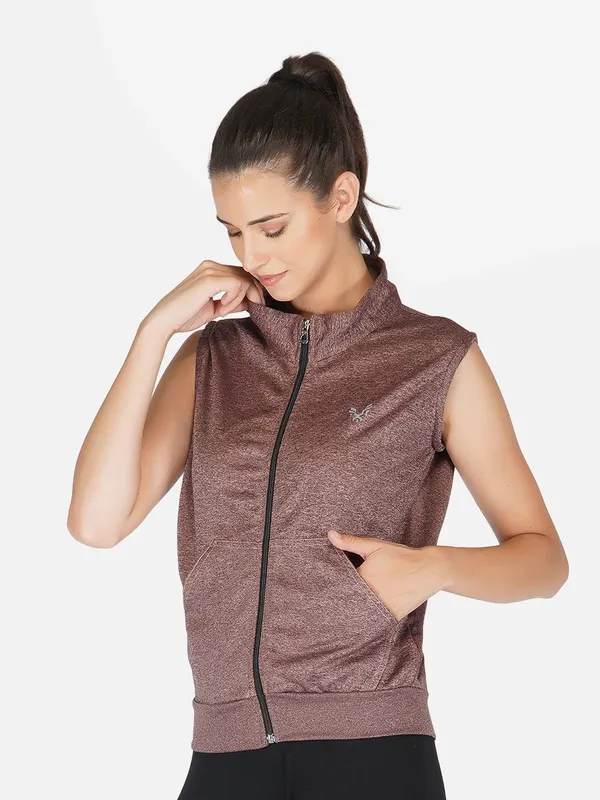 Port_Red_Sleeveless_Training_Sports_Gym_Jacket_For_Women_&_Girls