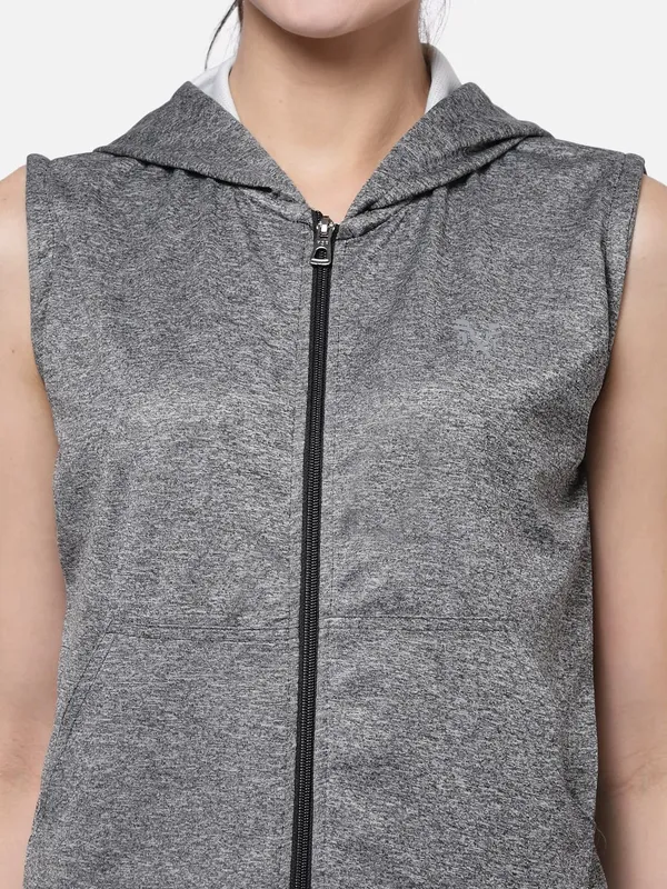 Grey_Sleeveless_Hooded_Training_Sports_Gym_Jacket_For_Women_&_Girls