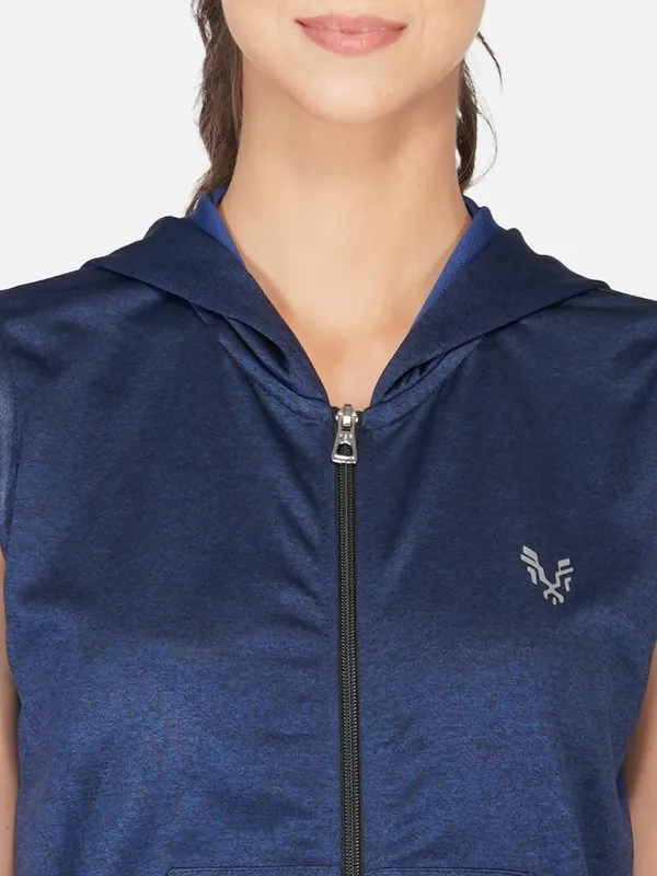 Navy_Sleeveless_Hooded_Training_Sports_Gym_Jacket_For_Women_&_Girls