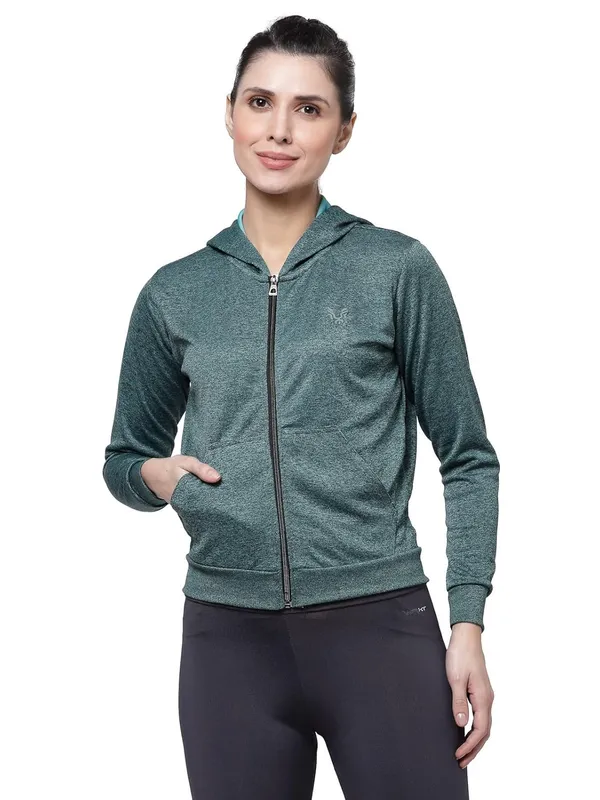 Pine_Green_Hooded_Sports_Gym_Training_Jacket_For_Women_&_Girls