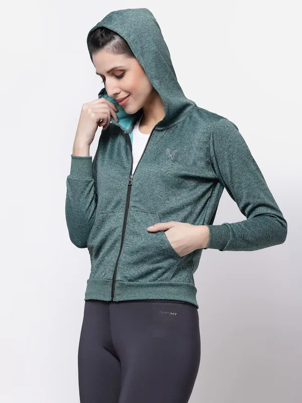Pine_Green_Hooded_Sports_Gym_Training_Jacket_For_Women_&_Girls