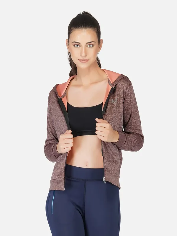 Port_Red_Hooded_Sports_Gym_Training_Jacket_For_Women_&_Girls