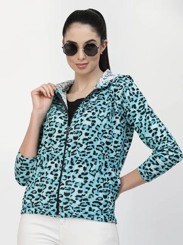 Aqua_Standard_Length_Polyester_Hooded_Sports_Gym_Training_Jacket_For_Women_&_Girls
