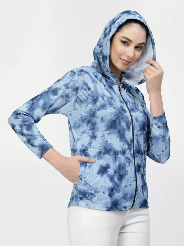 Blue_Standard_Length_Polyester_Hooded_Sports_Gym_Training_Jacket_For_Women_&_Girls