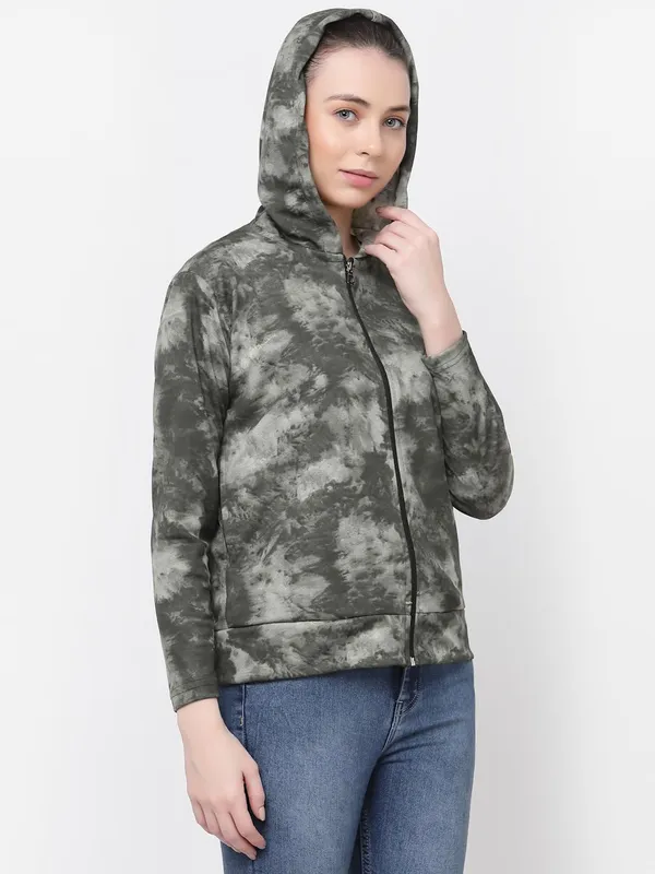 Green_Standard_Length_Polyester_Hooded_Sports_Gym_Training_Jacket_For_Women_&_Girls