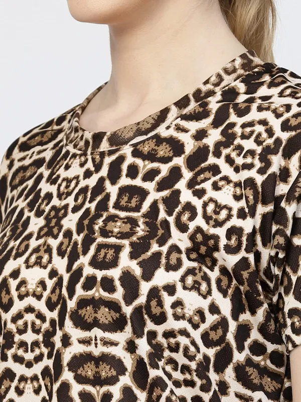 Brown_Animal_Print_Tie-Dye_Night_Suit_Set_For_Women