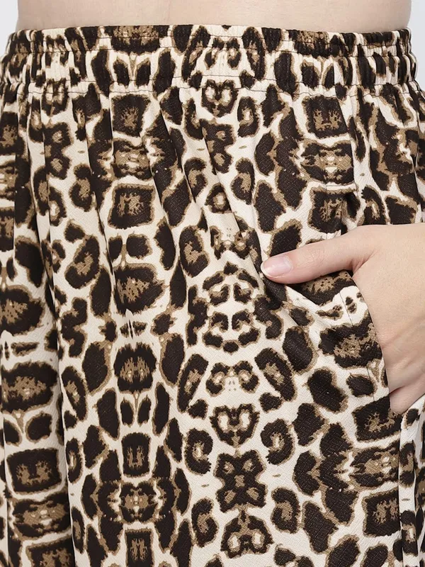 Brown_Animal_Print_Tie-Dye_Night_Suit_Set_For_Women