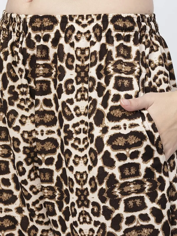 Brown_Relaxed_Fit_Printed_Pyjamas_For_Women_&_Girls