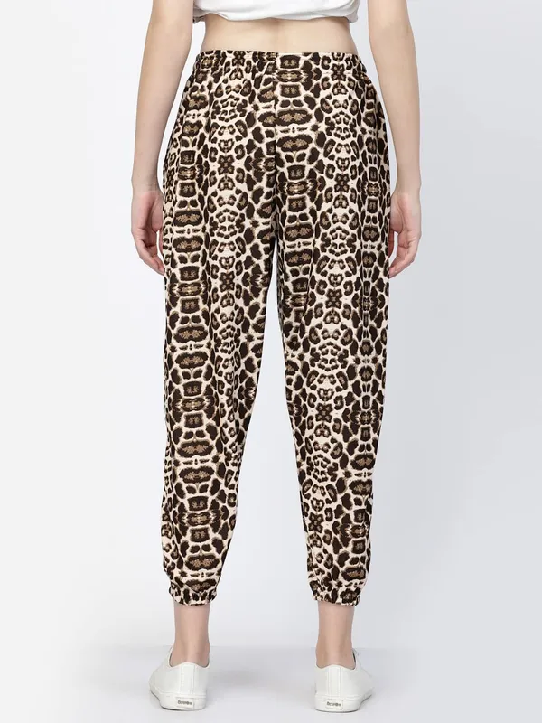 Brown_Relaxed_Fit_Printed_Pyjamas_For_Women_&_Girls