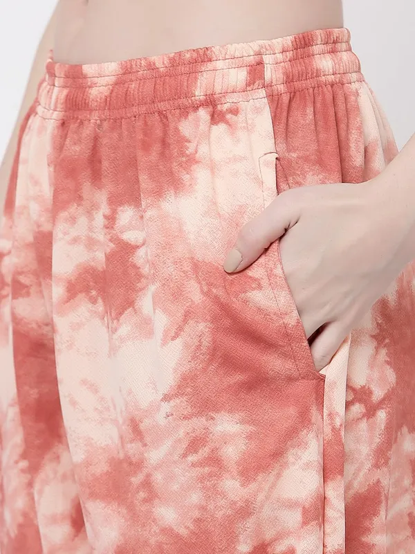 Peach_Relaxed_Fit_Printed_Pyjamas_For_Women_&_Girls