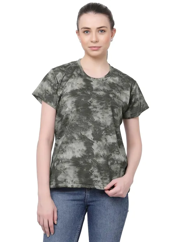 Green_Regular_Fit_Printed_Half_Sleeves_Round_Neck_Gym_Sports_T-Shirt_For_Women_&_Girls