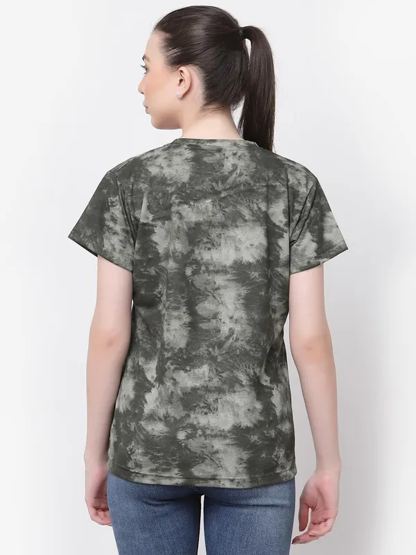 Green_Regular_Fit_Printed_Half_Sleeves_Round_Neck_Gym_Sports_T-Shirt_For_Women_&_Girls