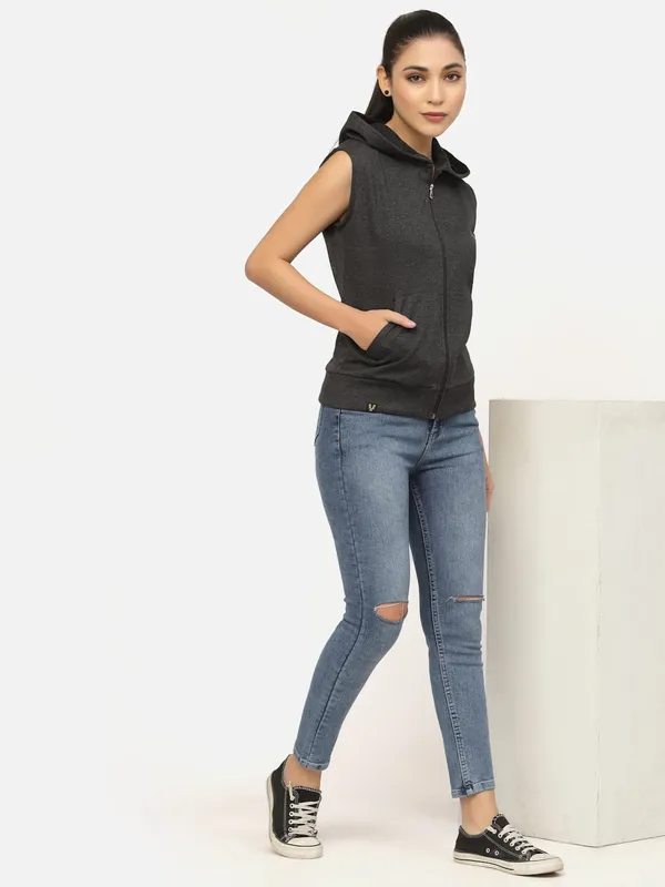 Dark_Melange_Cotton_Blend_Standard_Length_Jacket_For_Women_&_Girls