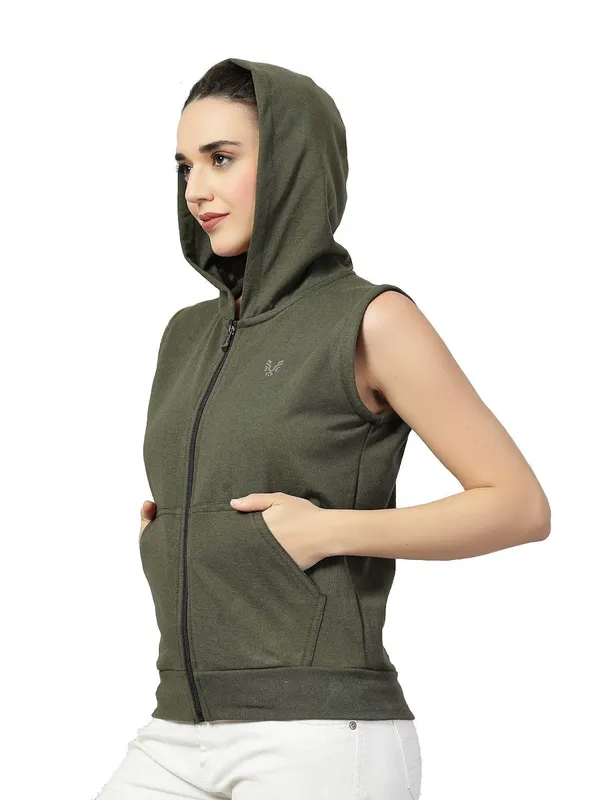 Green_Cotton_Blend_Standard_Length_Jacket_For_Women_&_Girls