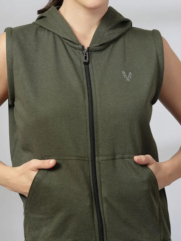 Green_Cotton_Blend_Standard_Length_Jacket_For_Women_&_Girls