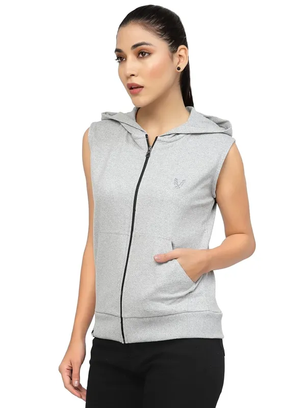 Light_Grey_Cotton_Blend_Standard_Length_Jacket_For_Women_&_Girls