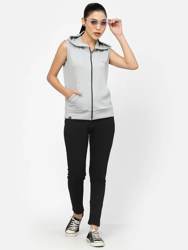 Light_Grey_Cotton_Blend_Standard_Length_Jacket_For_Women_&_Girls