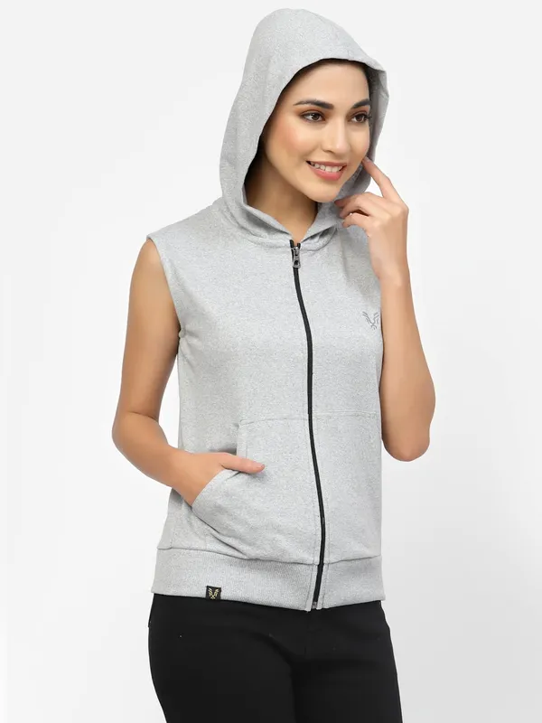 Light_Grey_Cotton_Blend_Standard_Length_Jacket_For_Women_&_Girls