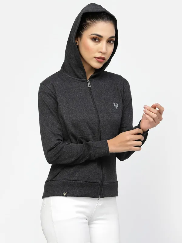 Green_Cotton_Sweatshirt_Hoodie_For_Women_&_Girls