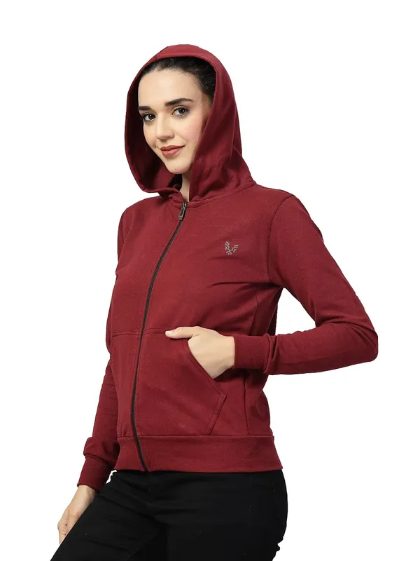 Wine_Cotton_Sweatshirt_Hoodie_For_Women_&_Girls