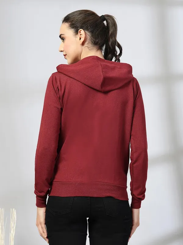 Wine_Cotton_Sweatshirt_Hoodie_For_Women_&_Girls