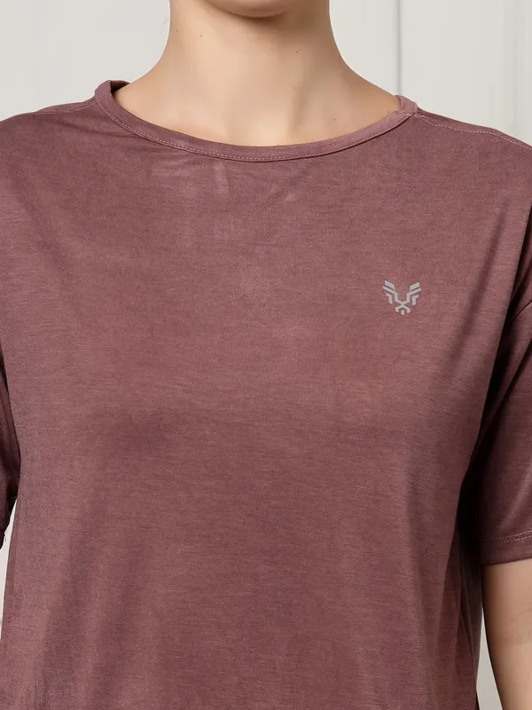 UZARUS_Women's_Regular_Fit_Gym_T-Shirt__Soft,_Breathable_&_Quick-Dry_Activewear__Ideal_for_Workout_,_Yoga,_Running,_Exercise,_Casual_Outings_&_Everyday_Comfort__Lightweight_&_Stretchable_Sportswear_Top_for_women