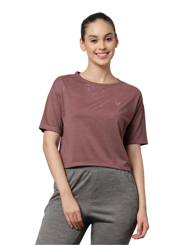 UZARUS_Women's_Regular_Fit_Gym_T-Shirt__Soft,_Breathable_&_Quick-Dry_Activewear__Ideal_for_Workout_,_Yoga,_Running,_Exercise,_Casual_Outings_&_Everyday_Comfort__Lightweight_&_Stretchable_Sportswear_Top_for_women