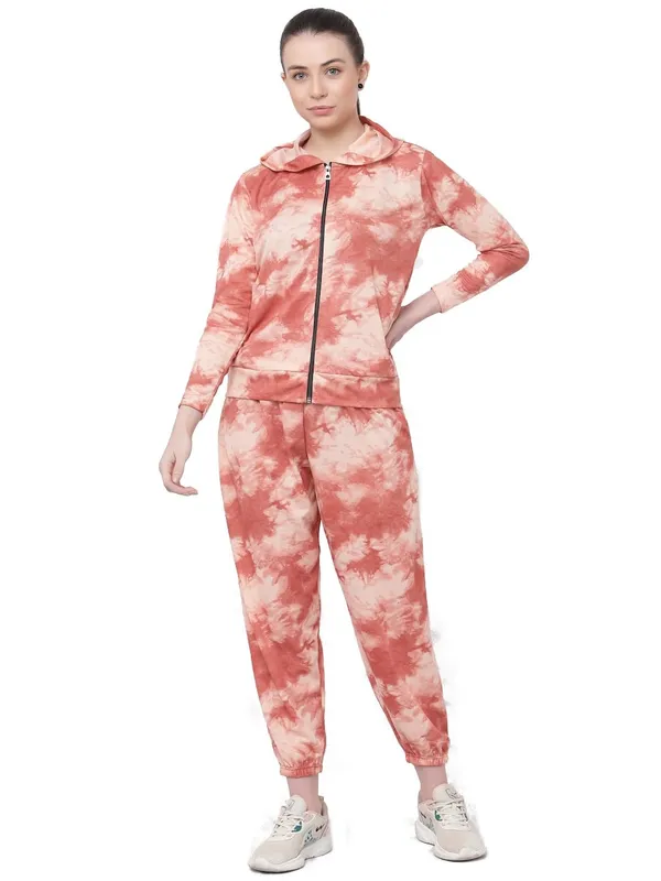 Peach_Printed_Hooded_Zipper_Full_Sleeves_Track_Suit_Co-Ord_Set_For_Women_&_Girls