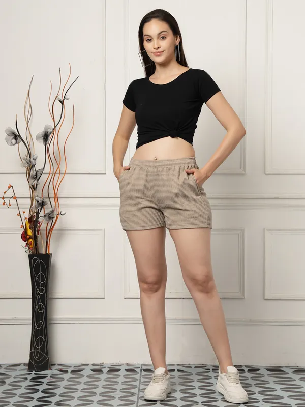 Uzarus_Women�s_Relax_Fit_Shorts_(Pack_of_2)_Effortless_Comfort_&_Style_in_Every_Step_._Elastic_Waist__Shorts_with_2_Side_Pockets__Relaxed_Fit_Shorts_for_Gym,_Running_&_Everyday_Comfort.