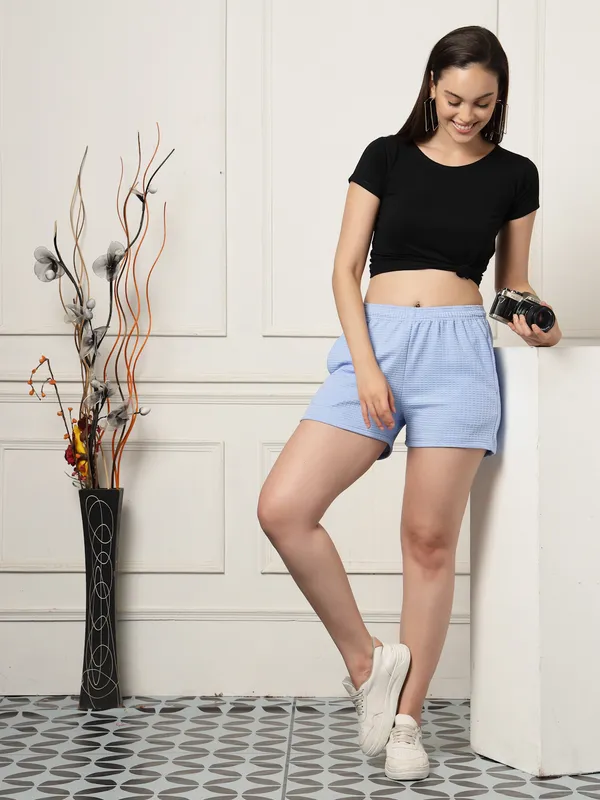 Uzarus_Women�s_Relax_Fit_Shorts_(Pack_of_2)_Effortless_Comfort_&_Style_in_Every_Step_._Elastic_Waist__Shorts_with_2_Side_Pockets__Relaxed_Fit_Shorts_for_Gym,_Running_&_Everyday_Comfort.