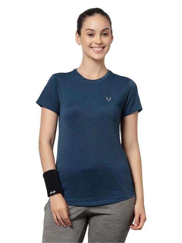 UZARUS_Women's_Regular_Fit_Gym_T-Shirt__Soft,_Breathable_&_Quick-Dry_Activewear__Ideal_for_Workout_,_Yoga,_Running,_Exercise,_Casual_Outings_&_Everyday_Comfort__Lightweight_&_Stretchable_Sportswear_Top_for_women