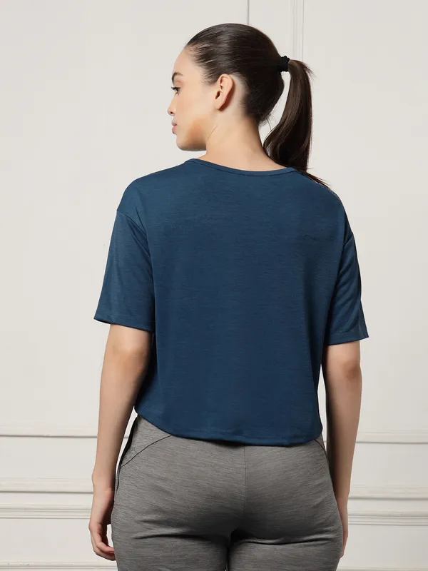 UZARUS_Women's_Regular_Fit_Gym_T-Shirt__Soft,_Breathable_&_Quick-Dry_Activewear__Ideal_for_Workout_,_Yoga,_Running,_Exercise,_Casual_Outings_&_Everyday_Comfort__Lightweight_&_Stretchable_Sportswear_Top_for_women