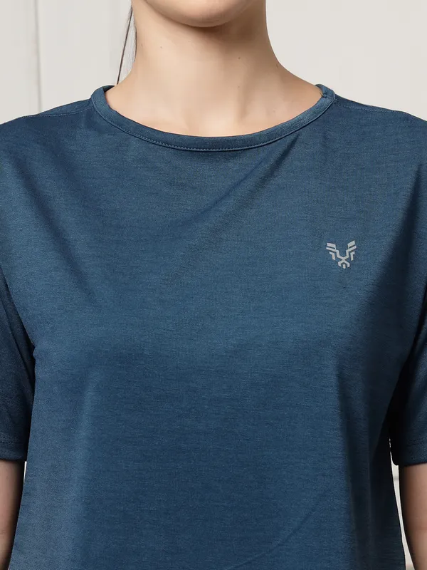 UZARUS_Women's_Regular_Fit_Gym_T-Shirt__Soft,_Breathable_&_Quick-Dry_Activewear__Ideal_for_Workout_,_Yoga,_Running,_Exercise,_Casual_Outings_&_Everyday_Comfort__Lightweight_&_Stretchable_Sportswear_Top_for_women
